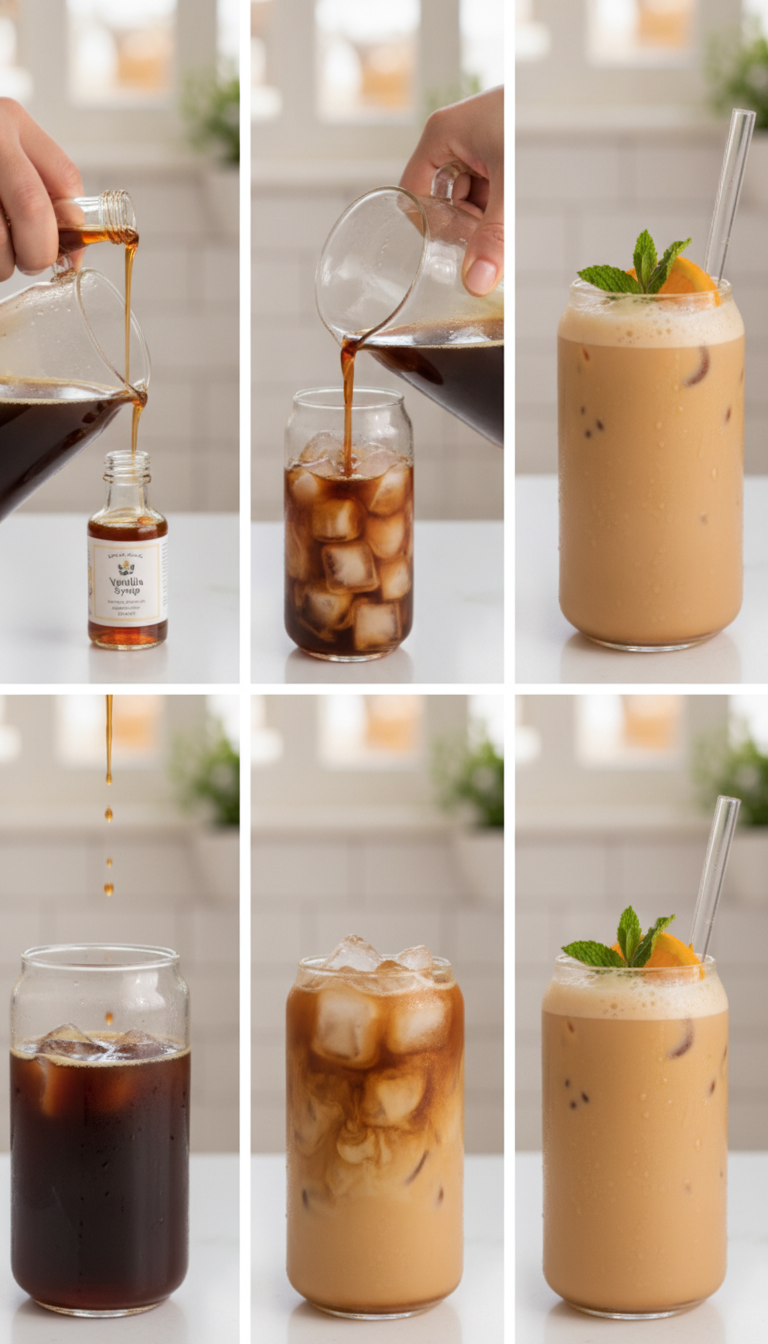 Transform Your Morning: Master Classic Iced Coffee with Vanilla Syrup in 3 Simple Steps!