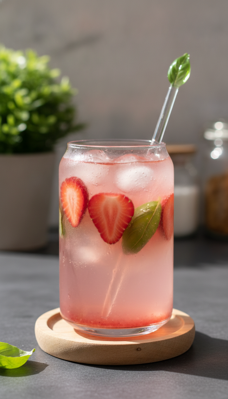 Kombucha de Morango e Manjericão: Refresque-se com Este Mix Surpreendente!