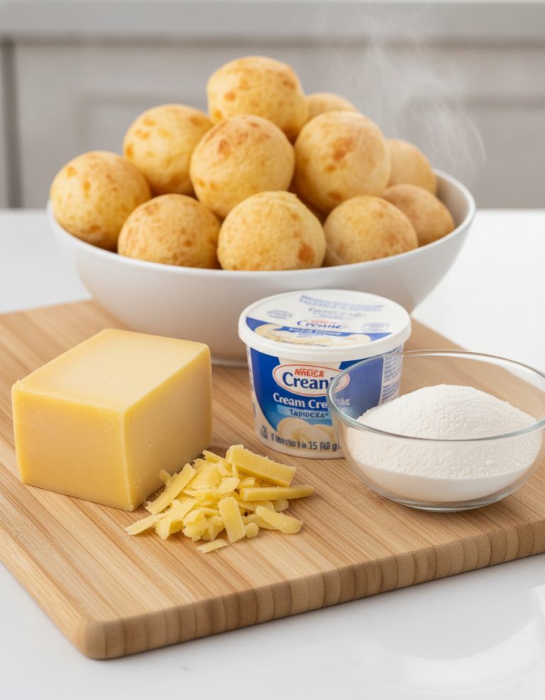 Pão de queijo fácil: 3 ingredientes para uma explosão de sabor em minutos!