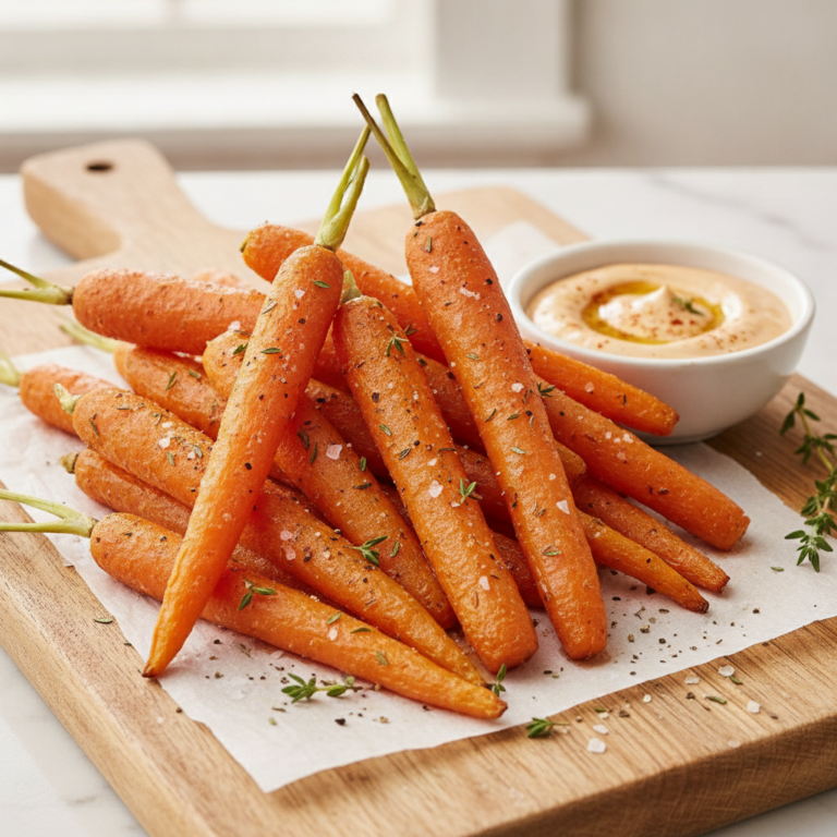Palitinhos de cenoura assados: Crocantes e irresistíveis, o snack saudável do momento!