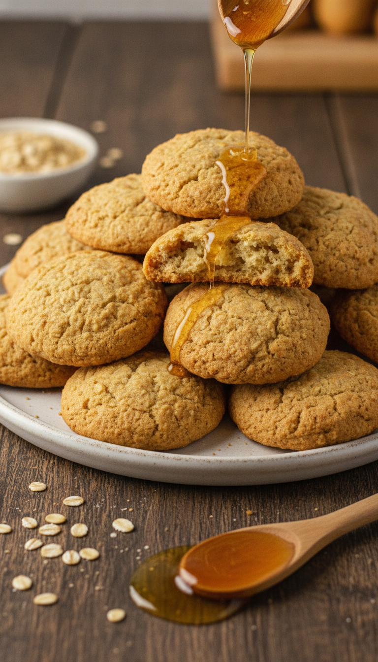Biscoitos de Aveia e Mel em 5 Minutos: O Snack Saudável Que Você Não Vai Conseguir Parar de Comer!